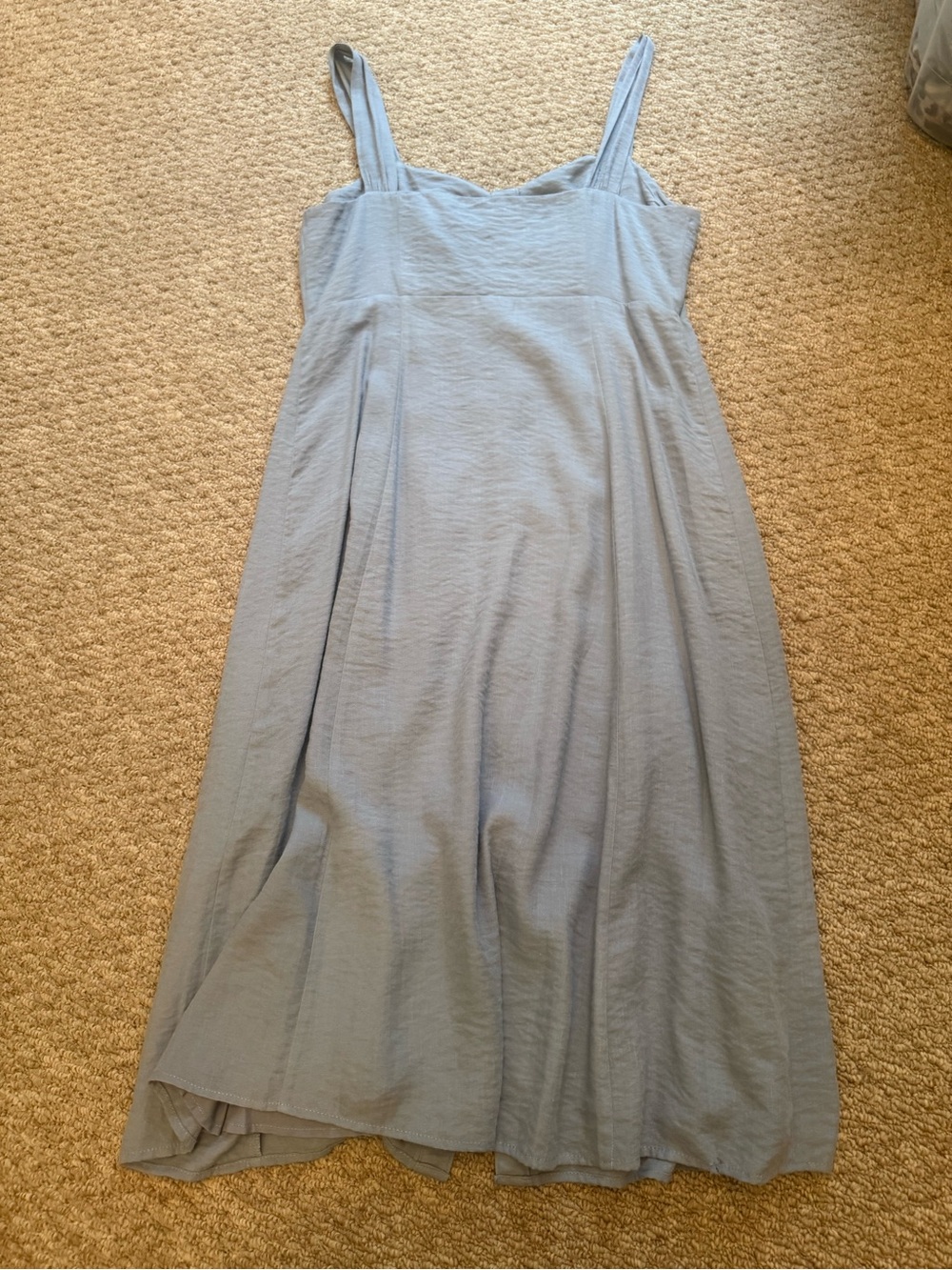 Sugarlips Light Blue Button-Front Maxi Dress - Picture 2 of 11
